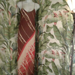 Vintage! Rare Multi-Color Long Sexy Dress